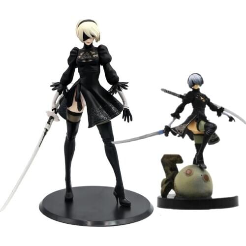 Anime Game NieR: Automata 2b YoRHa 13CM/28CM No.2 PVC Action Figure Cartoon Model Collectible Toys Doll lelakaya