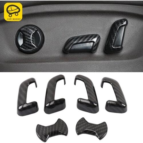 CarManGo Car Accessories Seat Control Switch Panel Cover Sticker Frame Interior Decoration for VW Volkswagen Arteon CC 2017-2020