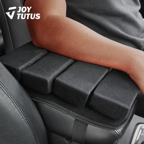 Car Adjustable Universal Armrest Cover Black Center Console Armrest Mat Non-Slip Soft Cushion