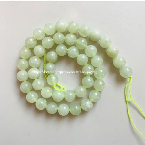 Free Shipping Natural Stone New Mountain Jades Round Loose Beads Pick Size for handmade Jewelry Making