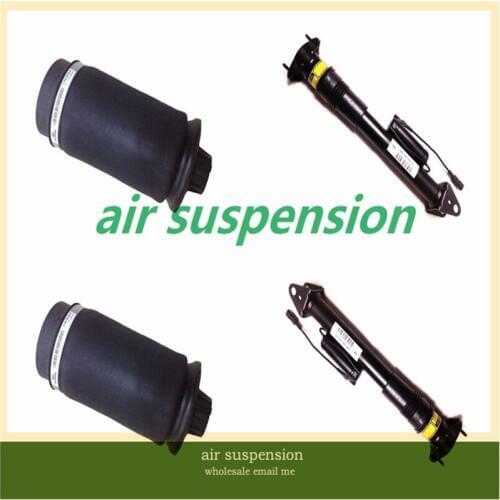 Free Shipping Rear Air Shock 2pcs With ADS And 2pcs Air Spring Bags For Mercedes Benz GL Class X164 / Ml Class W164