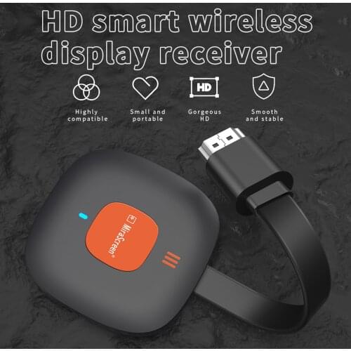 Wireless Display Dongle Portable Display Receiver HDMI-Compatible Miracast Wifi TV Mirror Screen Anycast For Android IOS