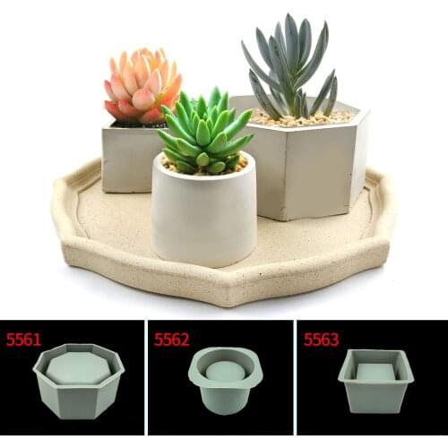 Large Flower Pot Silicone Mold Concrete Cement Flower Pot Mold Aromatherapy Plaster Mold Handmade Clay Flowerpot Mould