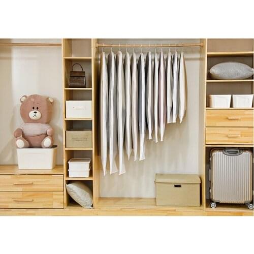 Hot Clothes Hanging Garment Dress Clothes Suit Coat Dust Cover Home Storage Bag Pouch Case Organizer Wardrobe Hanging Clothing