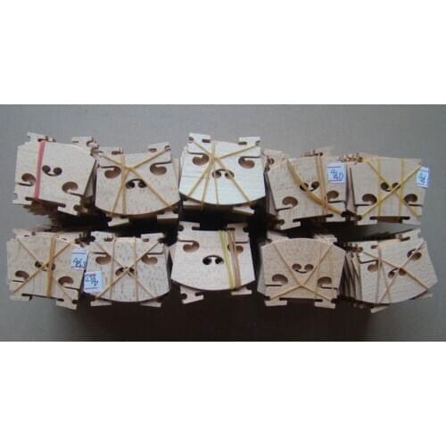 Violin part,60pcs high grade 4/4 violin bridges fine maple laser precise