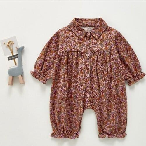 Baby Spring&Autumn Romper Full Sleeve Infant 0-3 Years Boy Girl Overalls Birthday Party Flower Girl Clothing Kids Girl Clothes