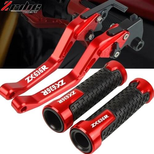 For Kawasaki ZX636R ZX6RR ZX 636R 6RR 2005 2006 Motorcycle Accessories Aluminum Brake Clutch Levers Handlebar Handle Hand Grips