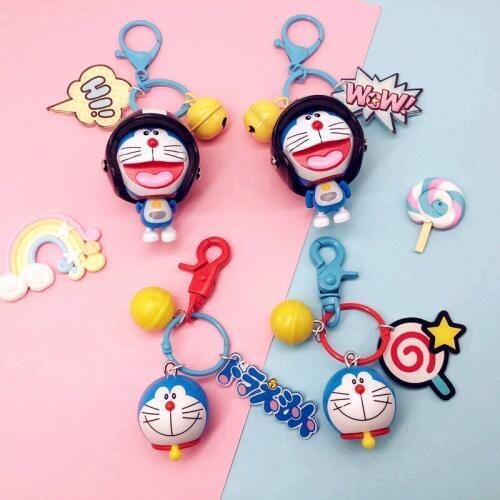 Doraemon Keychain Couple Fashion Pendant Key Chain Key Ring Bag Hanging Car Keychain For Women Gift