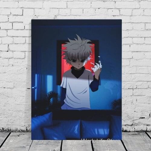 Killua Zoldyck HxH Hunter x Hunter Anime Canvas Painting Wall Art Posters Prints Pictures Living Room Decoration Home Decor
