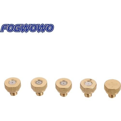 3/16" Male Thread Brass Mini Misting Nozzle Low Pressure Atomization System Sprayer Cooling Disinfection Landscaping Nozzle 5Pcs