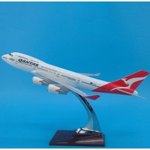 1:250 Scale 32CM Boeing B747model QANTAS Australia Airline Base Resin Aircraft Plane Airliner Display Adult Collection Kids Gift