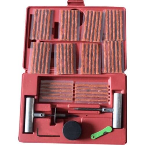 57pcs Wheel Tire Repair Kit DIY Flat Tire Repair Tool for Car Truck Motorcycle Home Plug Patch Garage Tools