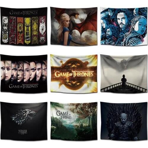 "A Song of Ice and Fire" Movie Poster Banner Flag Tapestry Wall Hanging Blanket Home Decor Wall Cloth Tapestries Wall Carpet