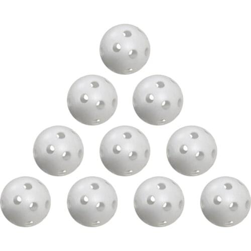 Plastic Airflow Hollow Golf Balls for Driving Range, Swing Training, Lightweight, Training Golf Balls Indoor/Outdoor Use