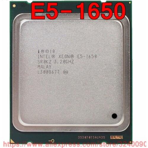 Intel Xeon CPU E5-1650 SR0KZ 3.20GHz 6-Core 12M LGA2011 E5 1650 processor free shipping speedy ship out