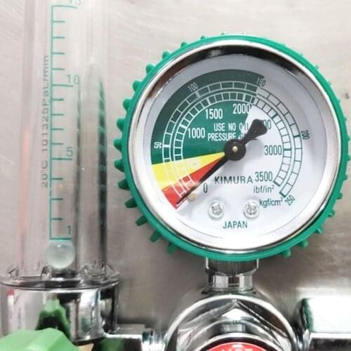 Oxygen Pressure Gas Regulator Inhaler O2 Pressure Reducer Oxygen Gauge Flow Meter Buoy Type Female Thread and Tube