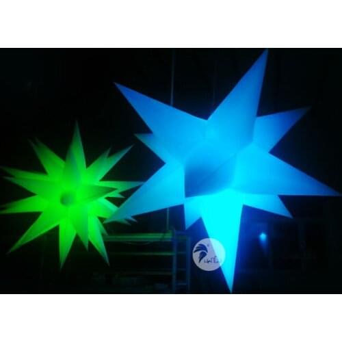 Stage Decoration Wedding Party Advertising Creative LED Color Inflatable Stars