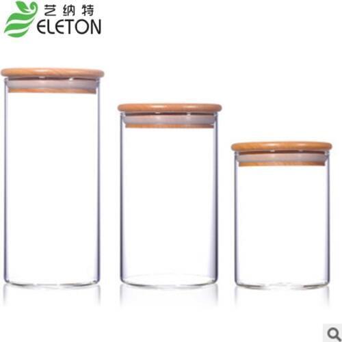 ELETON Glass jars and lids Food Candy storage Tea container Caning Sealing Violetta Mason Jars Kitchen accessories