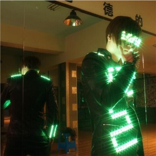 LED Luminous Costume For Men Clothing Light Up Suits Dance Wear Event Party Supplies Accept Custom Design