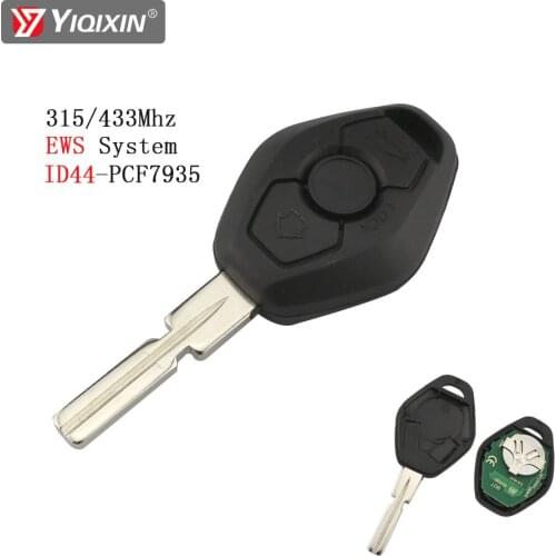 YIQIXIN 3 Button Remote Key Keyless Entry Transmitter For BMW E38 E39 E46 X3 X5 Z3 Z4 325 330 525 1/3/5/7 Series 315/433Mhz ID44
