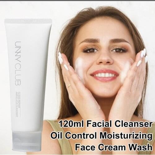 120ml Amino Acid Facial Cleanser Female Oil Control Moisturizing Layer Cleansing Pores Imported Facial Cleanser Shrink Pores