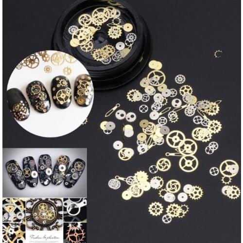 2 Box Mini Mixed Steampunk Cogs Gear Clock Charm UV Frame Resin Jewelry Fillings