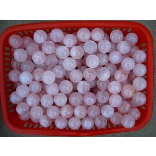 200 NATURAL rose quartz crystal sphere ball healing