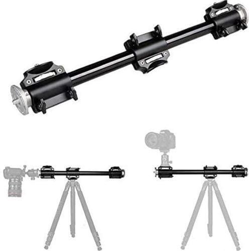 3/8 Screw Telescopic Vertical Tripod Cross Bar Arm for 4 Heads Head Photography Studio Equipment For DSLR Camera Extension Rod