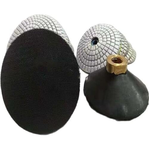 3PCS/Set 4 Inch Rubber Back-Up Pad Holder Backer Of Polishing Pad For Convex Diamond Polishing Pads Outer Diameter 3Inch-7Inch