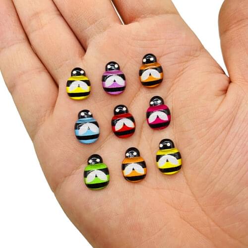 40 Pcs Cabochons Acrylic Bling Colorful Animal Bees Flat back Rhinestone Ornaments DIY Wedding Appliques Craft Baby Shower Decor