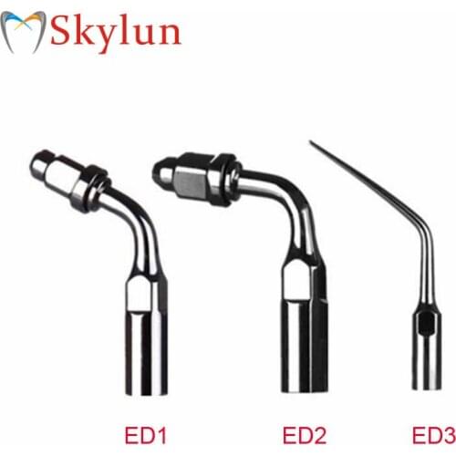 3PCS Dental Ultrasonic Scaler Tips ED1 ED2 ED3 BRAND NEW DENTAL SCALER ENDO TIPS FOR SATELEC DTE ULTRASONIC High Quality