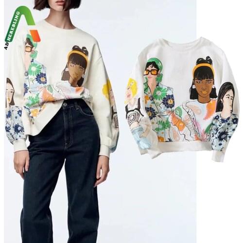 Adherebling Women's Sweatshirts With Print