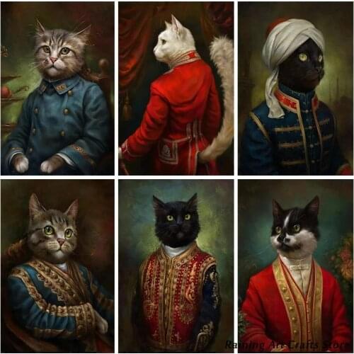 5D Diy Resin Diamond Painting Cute Black Cats Full Round Square Drill Embroidery Funny Animal Cross Stitch Kits Home Decor Gift