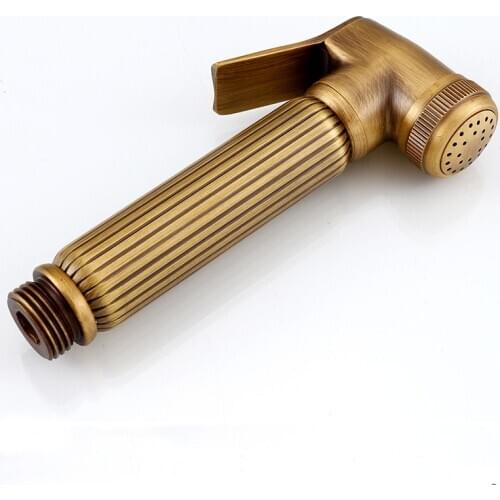 Antique Brass Handheld Bidet Spray ABS Shower Sprayer Toilet Faucet Shower Bidet