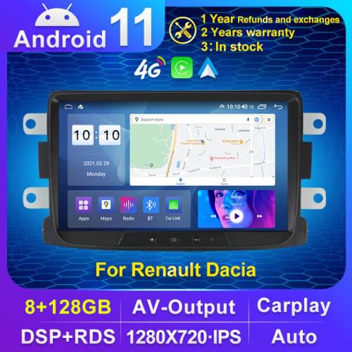 MEKEDE 2din Android 9.0 Car Radio 8'' autoradio Car Multimedia Player GPS Mirrorlink Car Stereo For Renault Duster/Logan/Dokker