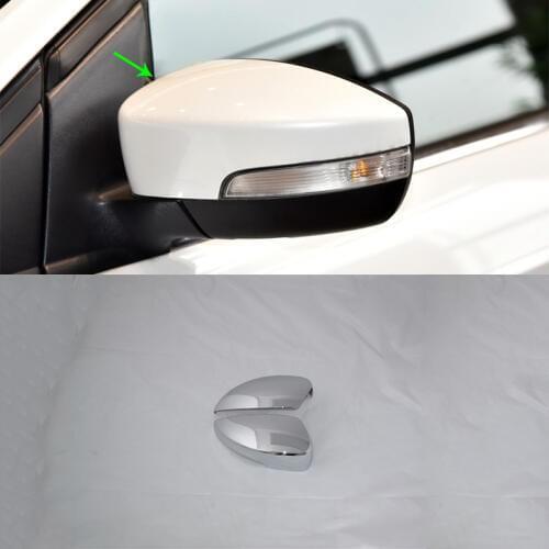 Car Accessories Exterior Decoration ABS Chrome Rearview Side Door Mirror Cover Trim For Ford Kuga/Escape 2017 Car-styling