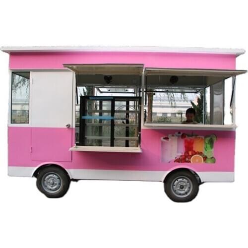 New Outdoor Kitchen Fast Food Cart With Cooking Equipment China Factory Electric Mobile Food Truck For Sale America