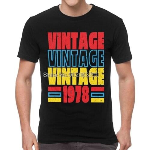 1978 Vintage Store Sign Tshirt Men Streetwear Tee Tops Cotton T Shirts Short Sleeve 43nd 43 Years Old Birthday Gift T-shirts