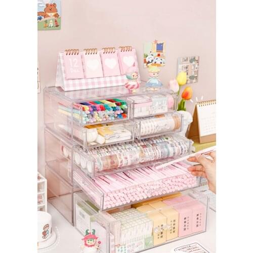 2021 Hot Storage Rack Book Document Pencil Storage Holder Multilayer Expanding Box School Office Stationery Desktop Organizer