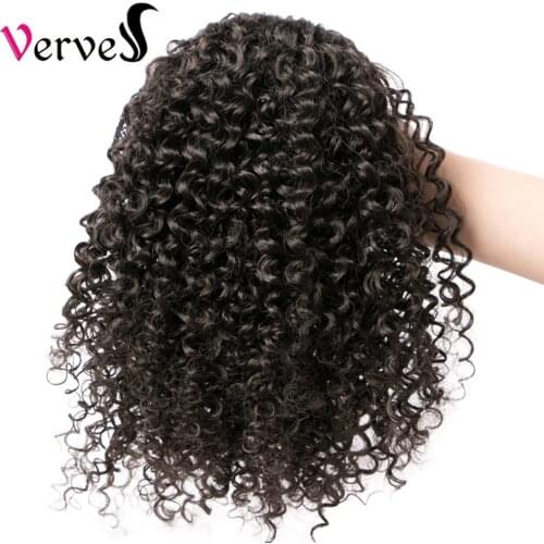Curly Hairpiece With Rubber band hair ring Chignon 10 inch crochet braid Synthetic Ponytail Hair Extension with Clip-in Black
