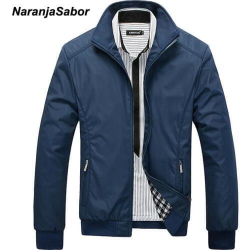 NaranjaSabor Mens Brand Clothing 2020 Spring Mens Casual Jackets Men Slim Coats Male Windbreaker Mens Autumn Coats Outwear 5XL