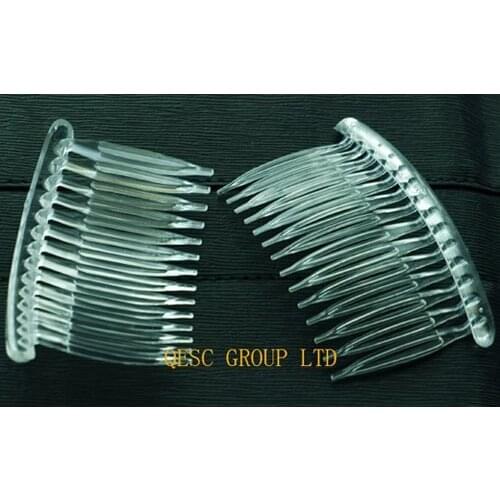 Wholesale NEW 8cmx5cm clear plastic comb in wholesale price,50pcs/lot.FREE SHIPPING