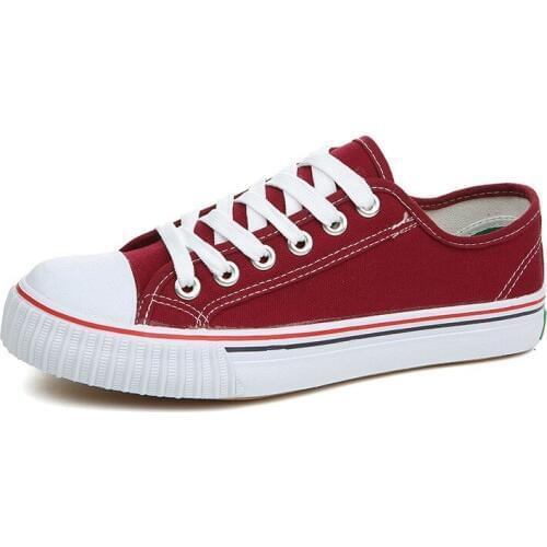 Couple Of Classic Canvas Shoes Woman Flat Wholesale Girl Skate Shoes Korean Students Skateboarding Shoes Mode Travel Shoes