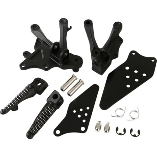 Motorcycle Front Footrest Foot Pegs For KAWASAKI Ninja ZX10R 2006-2010 2007 2008 2009