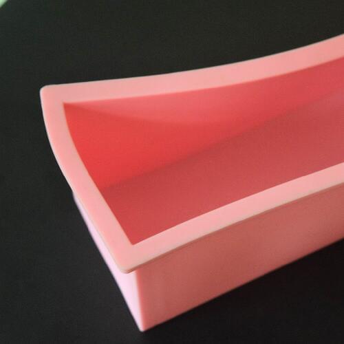 Nicole Silicone Loaf Soap Mold Rectangular Flexible Mould with Wooden Box for DIY Natural Handmade Tool