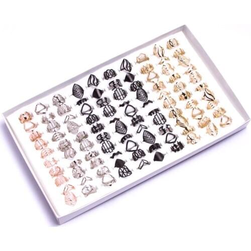 Knuckle joint rings 100 pieces in a pack token ring standart size fits to all girls women fashion