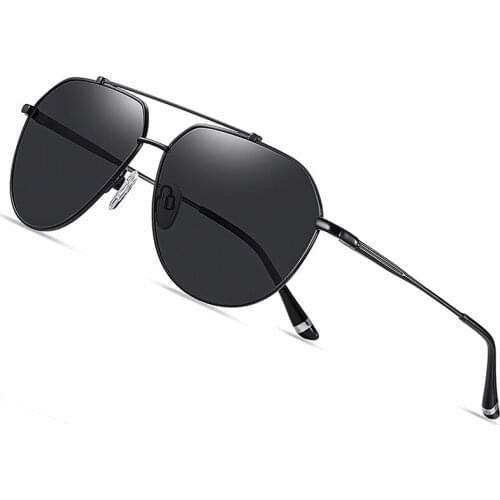 Brand Designer Sunglasses Retro Polarized Sunglasses Metal Big Frame Sun Glasses Men Fashion Driving Shades Women Gafas De So