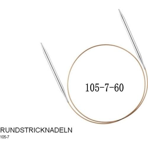 German Addi Silver Ring Needle, Knitting Needles, Sweater Needles, Circular Needles 105-7-60CM Knitted Tools