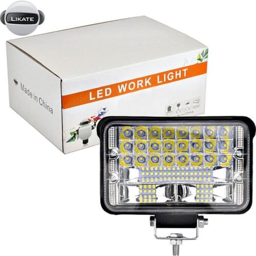 LKT 9-60V 5Inch 48LED 48W CAR LED Work Light High Low Light For Car Truck Construction Vehicle Boat ATV UTV SUV
