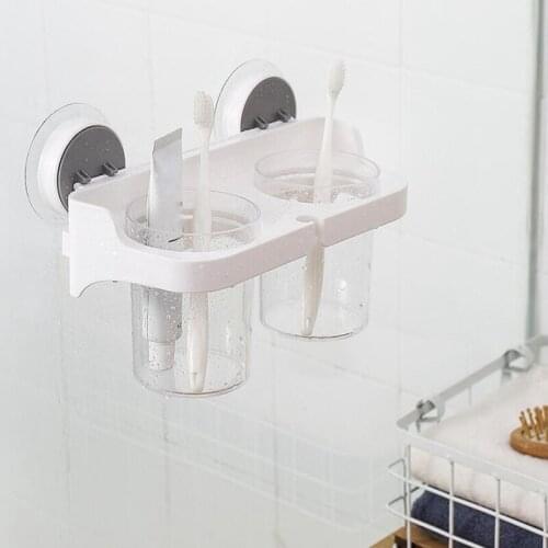 Toothbrushing Cup Toothbrush Toothpaste Rack Mouthwash Cup Set Wall-Mounted Rack